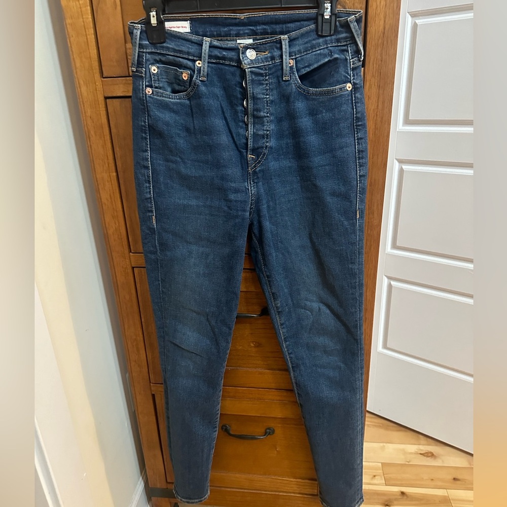 True Religion Blue Skinny Jeans High-Waisted